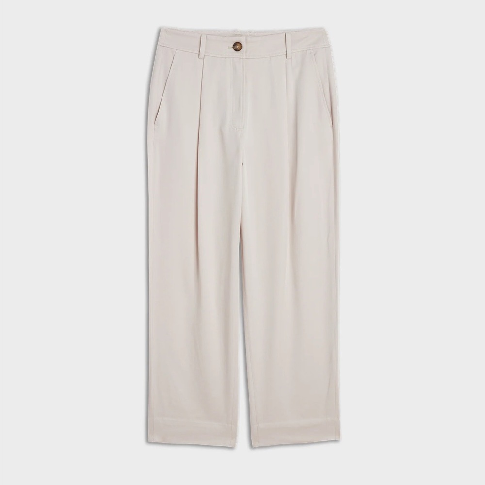 The Reset R Label Eco Slouchy Trouser premium lyocell XS “unbleached” pants